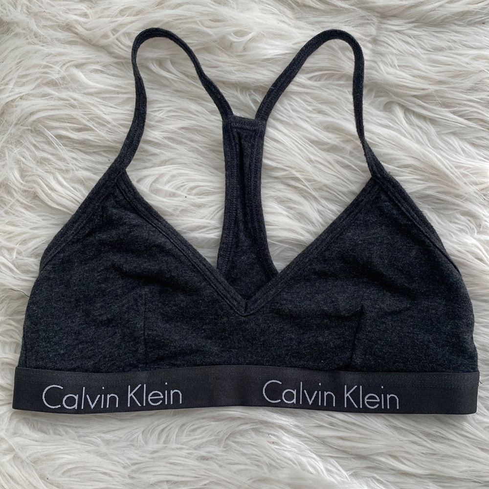 Calvin Klein | Gray Racerback Bralette